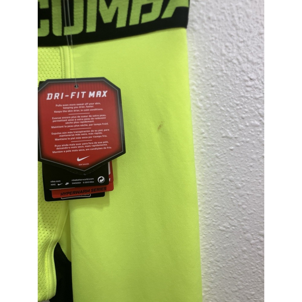 Nike Pro Combat Hyperwarm Dri-Fit Max 1/4 Zip With Fitted Pants Base Layer Large - Picture 6 of 10